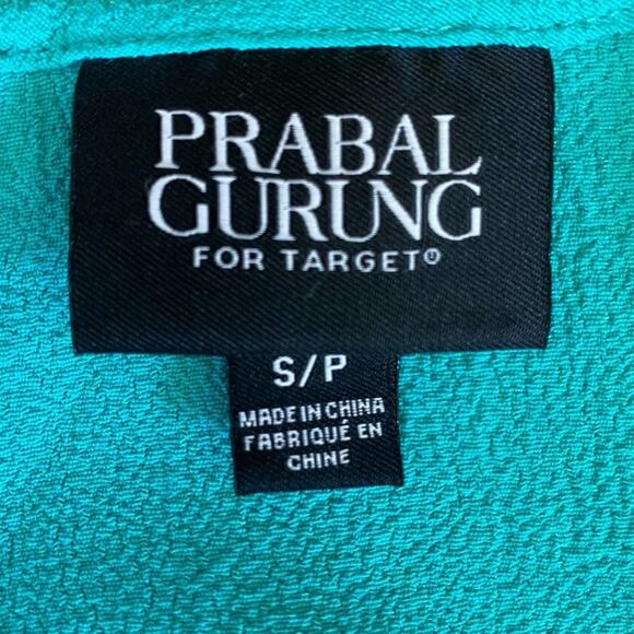 Prabal Gurung For Target Green Pebble Racerback Cami Tank Top Blouse NWT - Picture 3 of 10